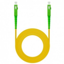 Cable de Fibra Óptica G657A2 Nanocable 10.20.0015/ LSZH/ 15m/ Amarillo